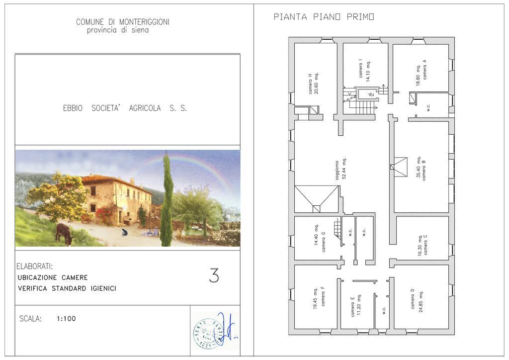 Agriturismo Biologico Ebbio Villa Monteriggioni Bagian luar foto